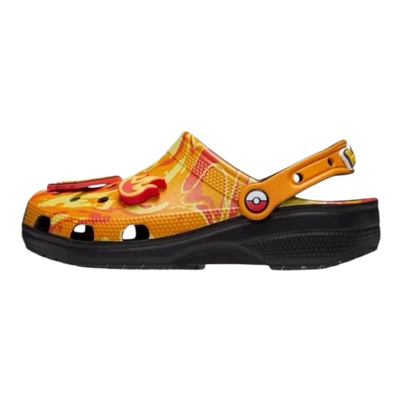 Crocs Pokemon Charizard Classic Clogs Size Mens 8 Women 10‎ Orange Yellow Shoes